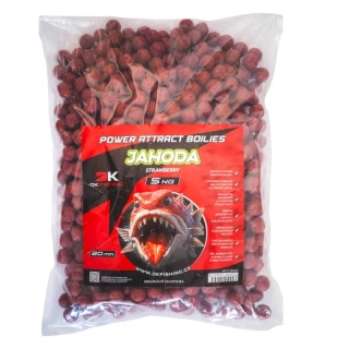 DK FISHING boilies Power Attract jahoda 5kg 20mm