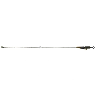 Anaconda olověnka Jungle Flexi Ring Swivel Safety Clip Leadcore Leaders 60lb 80cm 3ks zelená