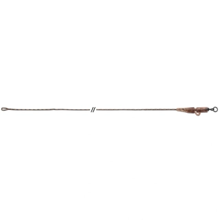 Anaconda olověnka Jungle Flexi Ring Swivel Safety Clip Leadcore Leaders 40lb 80cm 3ks hnědá
