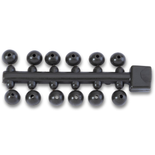Anaconda korálky Tapered Bore Beads army zelená 6mm 24ks