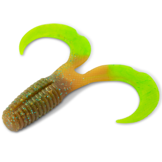 Iron Claw nástraha Curly One Motoroil Chartreuse 12cm