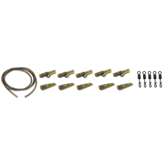 Anaconda Quick Change Safety Lead Clip Kit jungle zelená 5ks