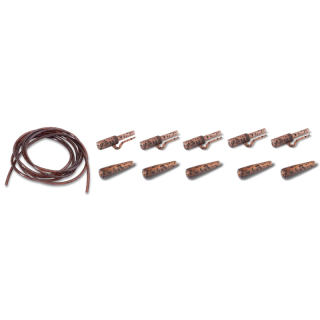 Anaconda Jungle Quick Lock Safety Lead Clip Power Pack jungle hnědá 5ks
