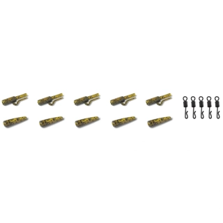 Anaconda klip Jungle Quick Change Safety Lead Clip Jungle zelená 5 setů