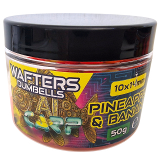 Anaconda Wafter-Dumbells AI Carp Bird Food Mix 50g 10x14mm Pineapple & Banana