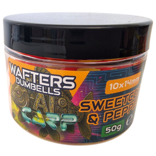 Anaconda Wafter-Dumbells AI Carp Bird Food Mix 50g 10x14mm Sweetcorn & Pepper