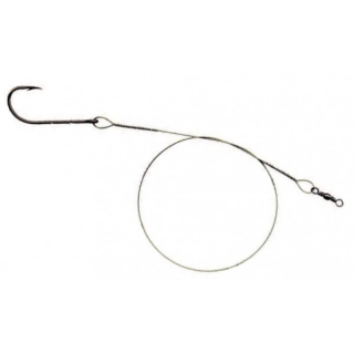 Mistrall ocelové lanko pro lov dravců 1 x 7 (7 kg) Green, Velikost 30cm, 2ks/bal