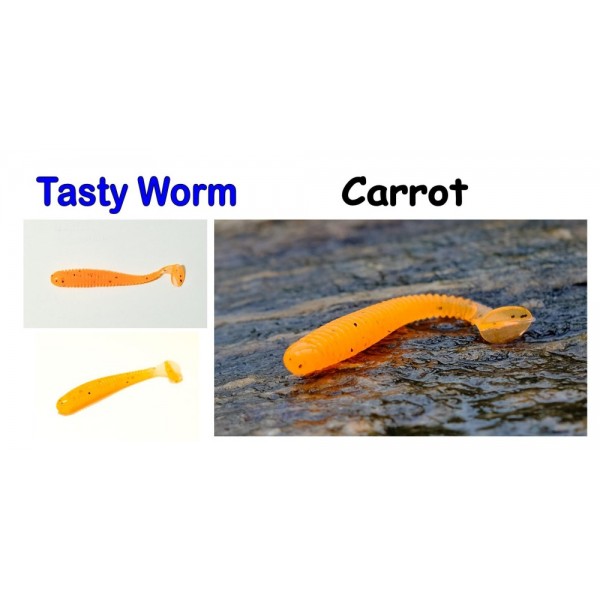 Tasty Worm, 50mm, 0,8g Varianta:  Coffee