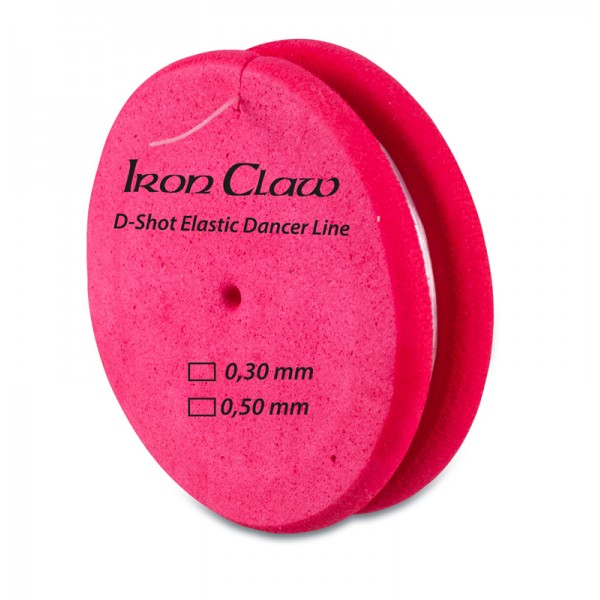 Iron Claw elastický vlasec D-Shot Elastic Dancer Line 0,50 mm 3 m